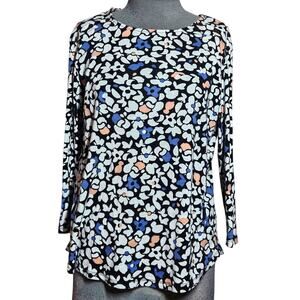 Floral Print Cotton Top Size XL